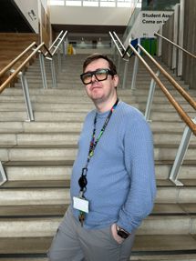 Jon Craig, President for Welfare, Community & Sustainability, pictured at Glasgow Kelvin College’s Springburn Campus.