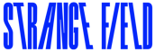 Blue logo for Strange Field