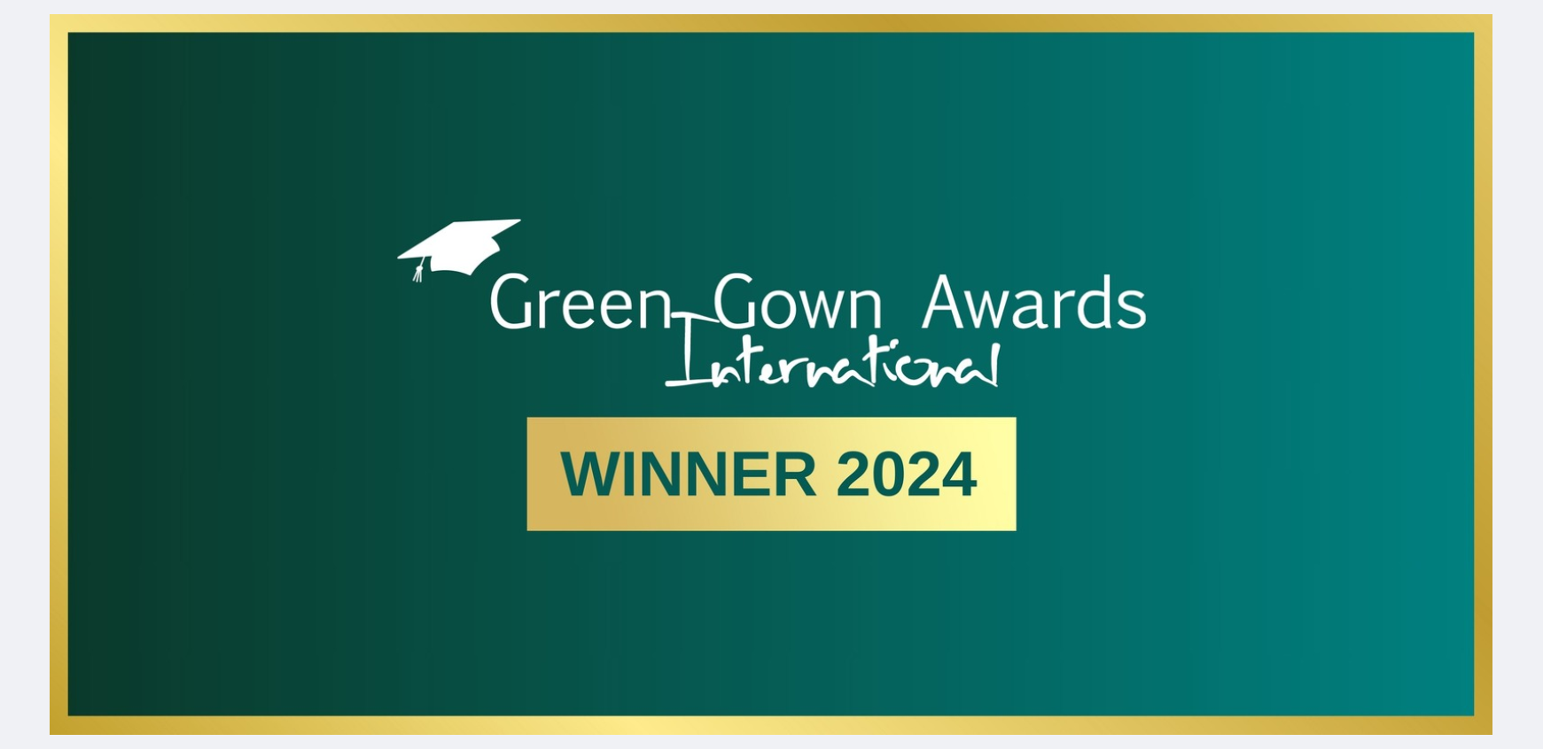 Glasgow Kelvin College Green Gown Awards winner logo, celebrating sustainability achievements in further and higher education.